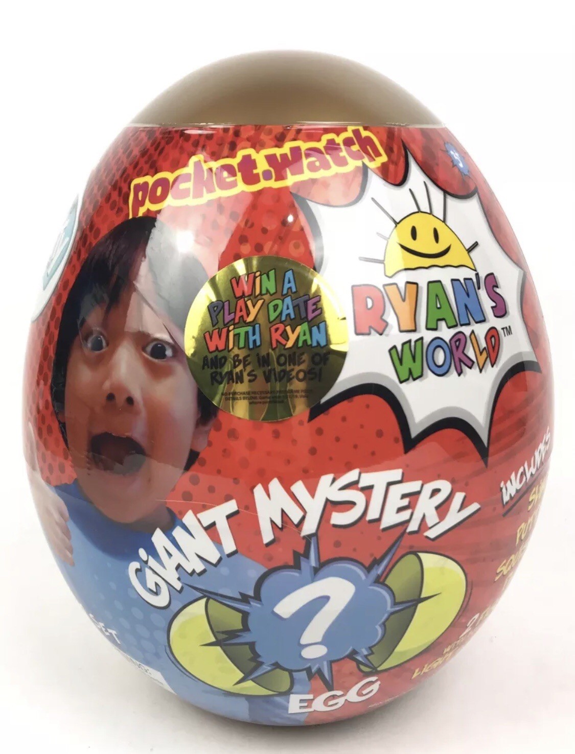Ryan's World Giant GOLD Mystery Egg Toy Limited Rare Surprise Toys Golden Slime Ryan's World Giant GOLD Mystery Egg Toy Limited Rare Surprise Toys Golden Slime