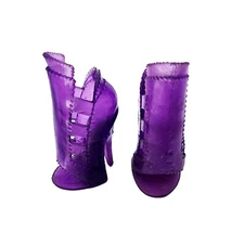 Monster High Abbey Bominable Purple High Heel Shoes Replacement Part 2012