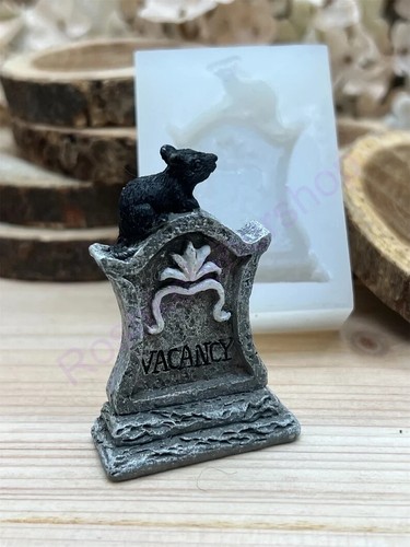Grabstein Ratten - Leerstand - Friedhof Grabstein - Halloween Silikonform. - Bild 8 von 10