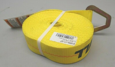 ANCRA H.D. 2'' x 27' Yellow Winch Strap w/ Delta Ring Hook, Flatbed - LOT of 8