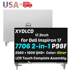 17.3" for Dell Inspiron 7706 2n1 391-BFLN LCD Touch Screen Complete QHD Silver