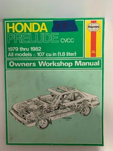 Haynes-Repair-Manual-Honda-Prelude-1979-1982