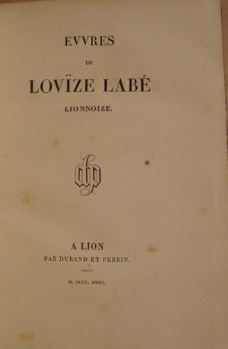 LOUISE LABE - WERKE - 1824 - Bild 4 von 10