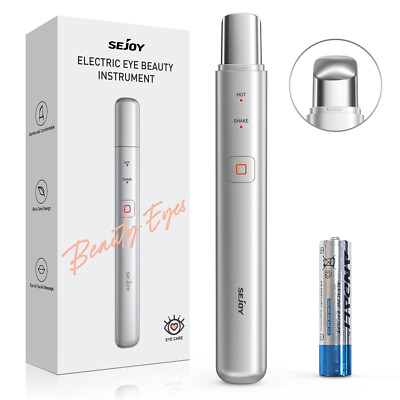 Eye Massager Wand Anti Wrinkles Wand Heating Vibration pen facial eye Skin Care 