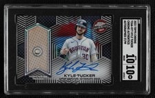 2023 Chrome Topps Authentics Relics /99 Kyle Tucker SGC 10 GEM Auto 00er