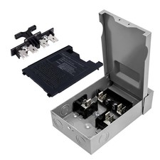 Disconnect Switch 240V 30A Fused Outdoor AC 2-Pole 3R Metal 240VAC Pull-Out