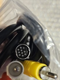 Sega Saturn 10 Pin AV + AC Cable Power Cord RCA Console System Hookups Bundle