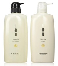 Lebel IAU Serum Cleansing Shampoo 600mL & Cream Treatment 600mL Set New