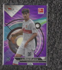 2022-23 Topps Finest Bundesliga Laurin Ulrich RC Purple Wave REF 130/250