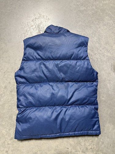 Vintage NORTH FACE Puffer Vest Down 70s 80s Mens Size Medium Brown Label Blue - Picture 8 of 8