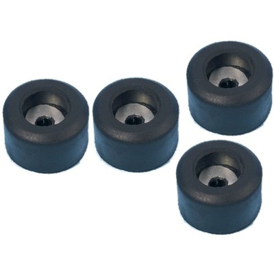 Adam Hall 4904 Gummifuß Pack 25 x 15 mm mit Stahlscheibe, 4er Set - Füße