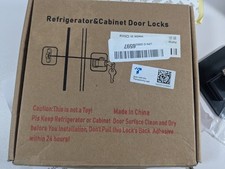 2 Pack Refrigerator Door Lock with keys Child Proof for Fridge Freezer, Cabinets
