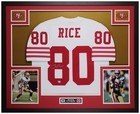 Jerry Rice Autographed and Framed White San Francisco Jersey Auto Fanatics COA