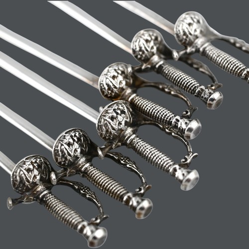 Vintage Tiffany & Co Sterling Silver Officer Sword Cocktail Martini Pick ~$89 ea