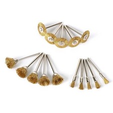 15PCS Wire Brush Wheel Set for Dremel Die Gri...