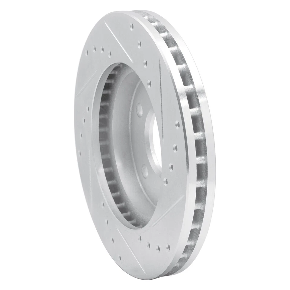 For Buick Rendezvous 02-07 Brake Rotor eLINE Drilled & Slotted 1-Piece Front Foto 3 de 4