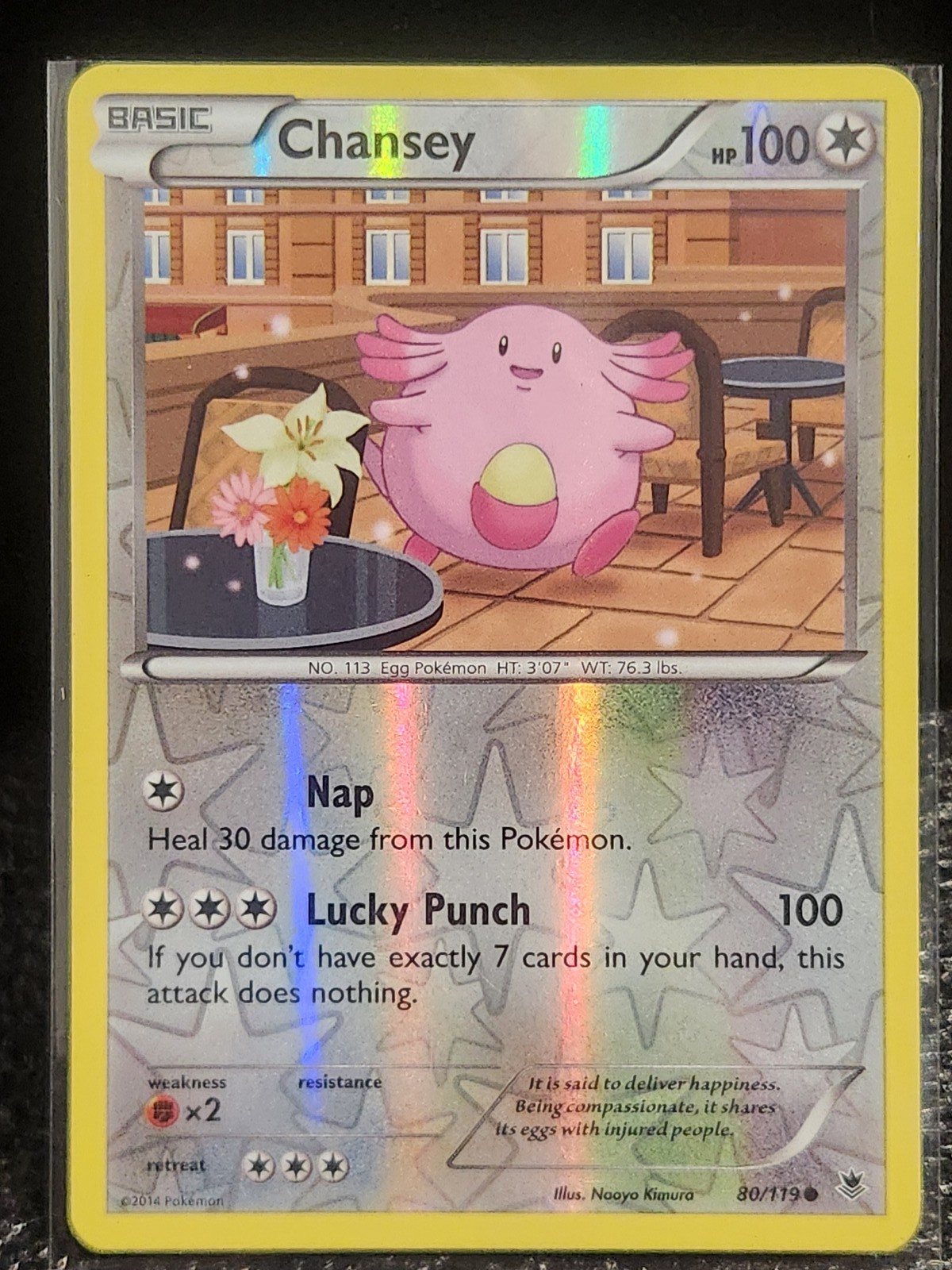 Chansey Reverse Holo Common XY - Phantom Forces 80/119 LP