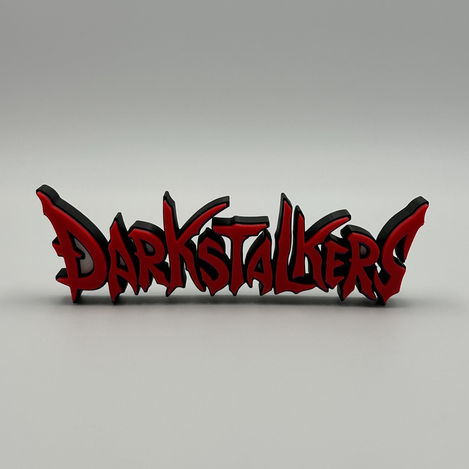 Darkstalkers Logo Sign 3D Wall Art Capcom Video Game Decor Collectible
