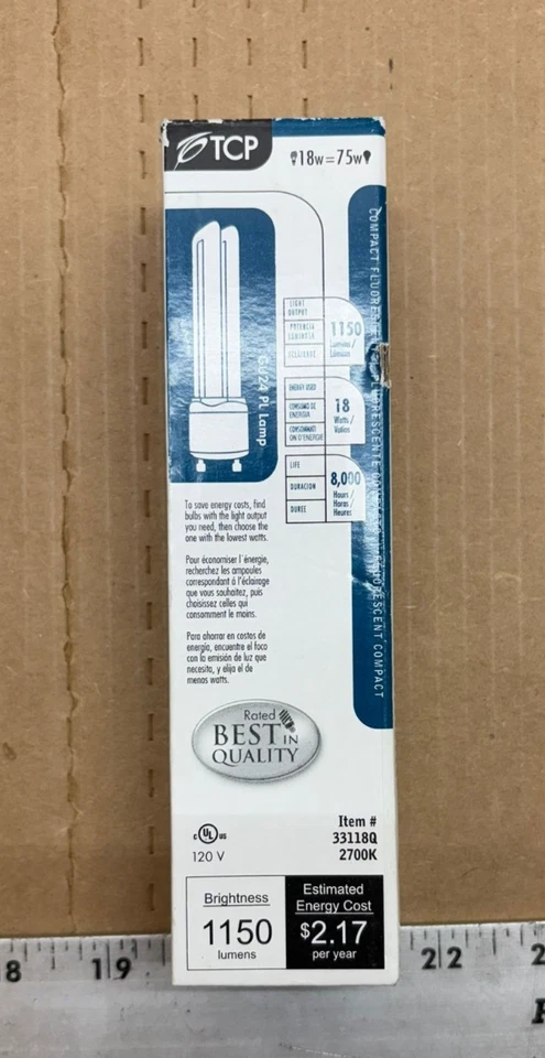 TCP 33118Q 2700K 120V 18W Light Bulb - Image 2 of 4