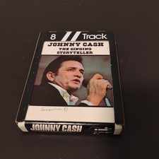 JOHNNY CASH THE SINGING STORYTELLER 8 TRACK TAPE BUCKBOARD RECORDS Excellent  