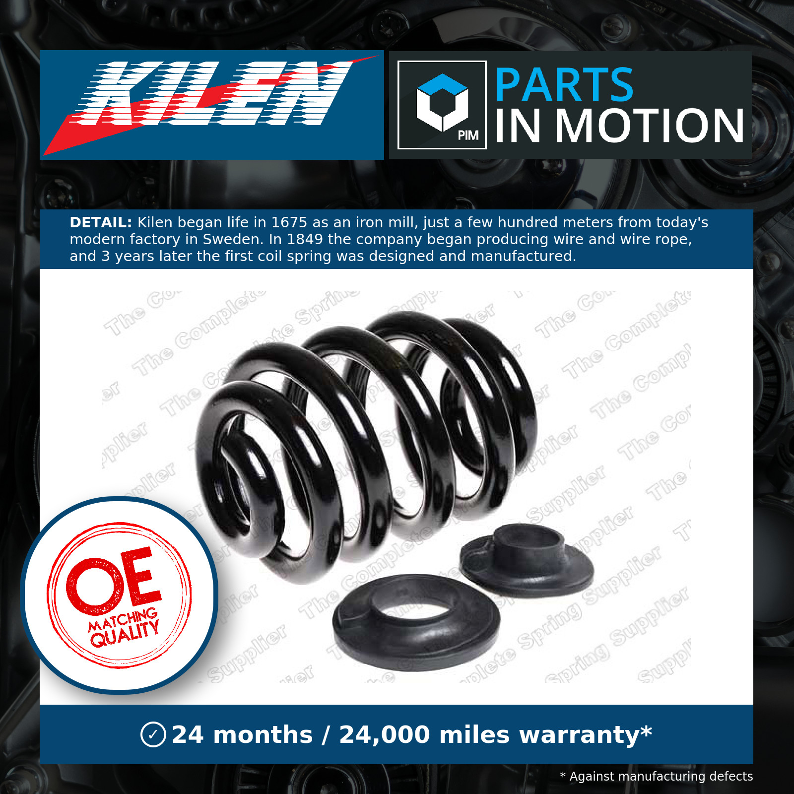 Coil Spring fits VW TRANSPORTER Mk5, Mk6 2.0D Rear 2009 on Suspension Kilen New - Image 13