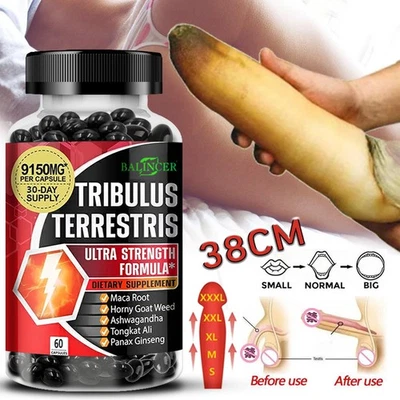 BALINCER Tribulus Terrestris unterstützt Konzentration Gehirngesundheit 120 Kapsel