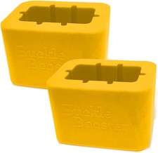 Seat Belt Buckle Booster Yellow BPA Free - Raises Your Seat Belt for Easy A