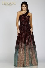 Terani Couture - Size: 4 - Wine Rose Gold Ball Gown - Style: P0024