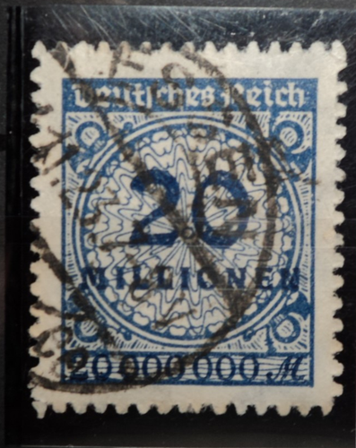 DN Deutsches Reich (1923) 319 gestempelt (RAR), akt. Befund Weinbuch MW: 400.- - Picture 2 of 3