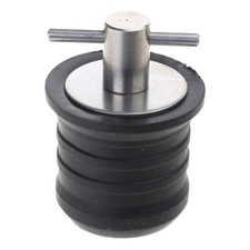 1" /1-1/4" Drain Plug Rubber Brass Twist Boats Hull Livewell Drain Plugs