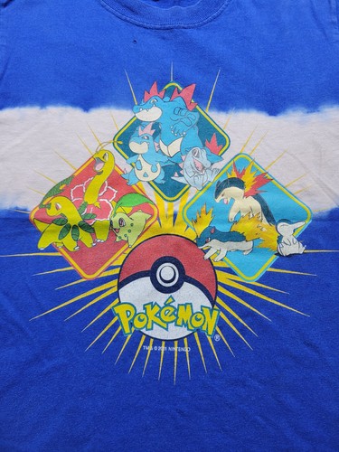 Vintage Pokemon 2001 Tie Dye Nintendo T-Shirt Size Youth Small - Picture 2 of 10