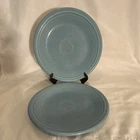 Fiesta Fiestaware Blue Ceramic Salad Plates Set of 2 7.5 in HLC-8 USA