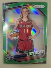 Lucy Olsen Rookie Panini 2025 Prizm WNBA Green #145 Washington Mystics