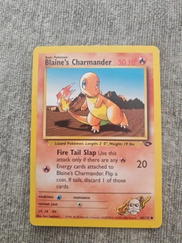 Pokémon TCG Blaine's Charmander Gym Challenge Card 60/132 Regular Common LP