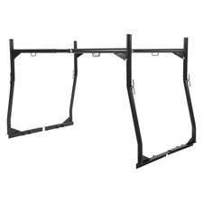 Adjustable Steel Trunk Bed Pickup Truck Ladder Rack W End Caps 800lbs Black
