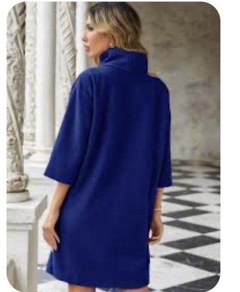 Women COS Dress Navy Wool M