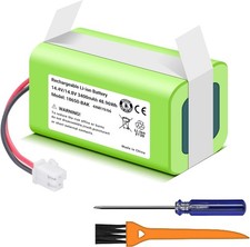 3400mAh RVBAT850 Robot Vacuum Cleaner Replacement Battery for Shark Ion R75 R85