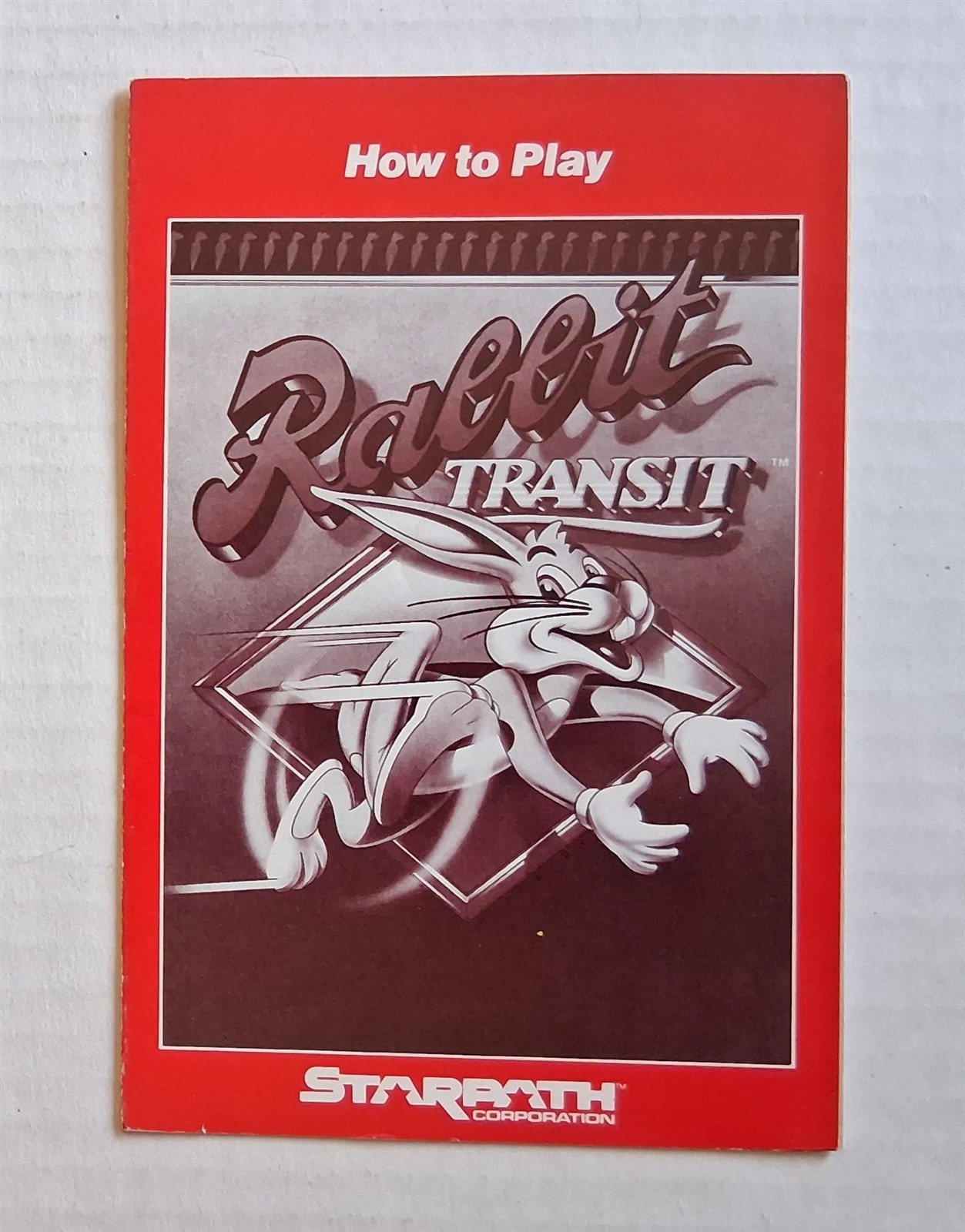 Atari 2600 - manual only for Rabbit Transit (Starpath Supercharger) - original