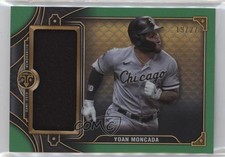 2022 Topps Triple Threads Single Jumbo Relics Emerald /27 Yoan Moncada #SJR1-YM1