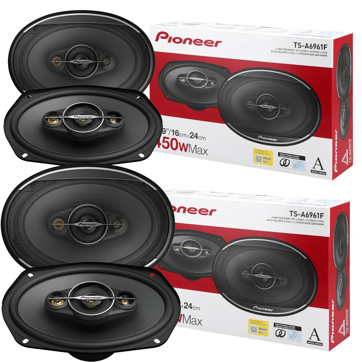 Pioneer TS-A6961E 3-Way 6in. x 9in. Car Speaker for sale online | eBay