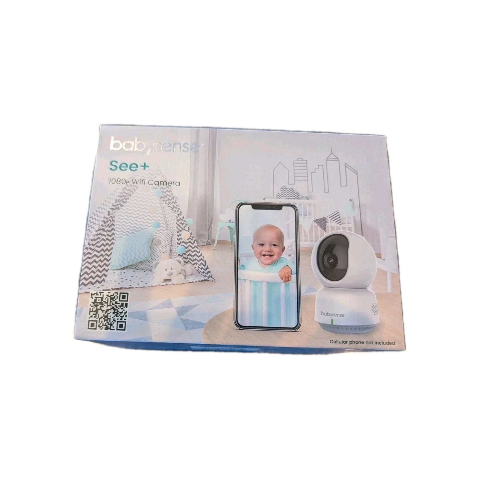 Babysense Baby Monitor See + 1080p WiFi Camera New In Box