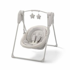 Graco Slim Spaces  Compact Baby Swing Gray And White Neutral Colors New Open Box
