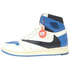 Nike Size 25.0Cm Travis Scott Fragment Air Jordan1 Retro High Og Sp White  Krg82