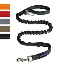 AUROTH Heavy Duty Bungee Dog Leash for Shock Absorption - 6FT Black Training ...