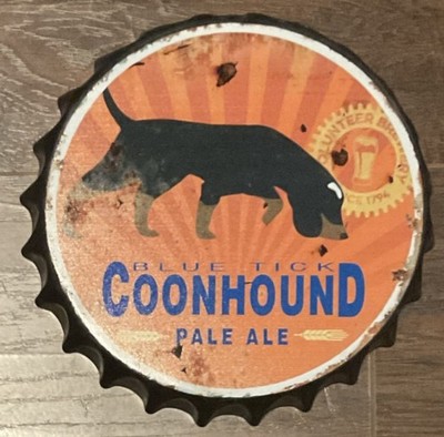 Blue Tick Pale Ale Beer  Bottle Cap Tin Sign 8'' Volunteer Brewery Since 1794 