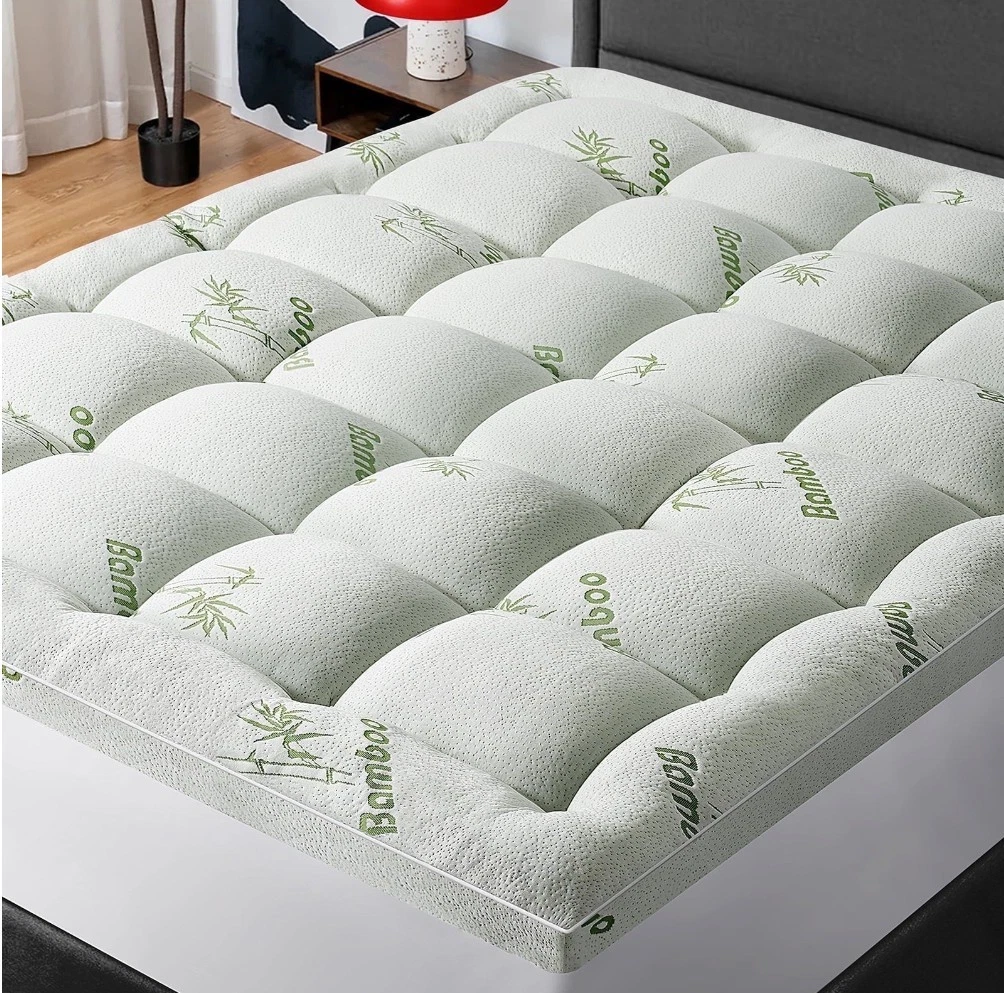 Queen Mattress Topper Bamboo Extra Thick Mattress Pad Cover 8-21" Deep Pockets