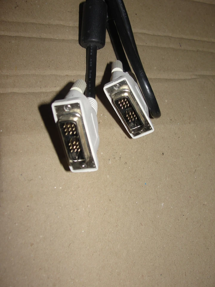 Lote de 50 piezas de cable de video de enlace único DVI-D DVI macho a DVI macho 6 pies Foto 4 de 4