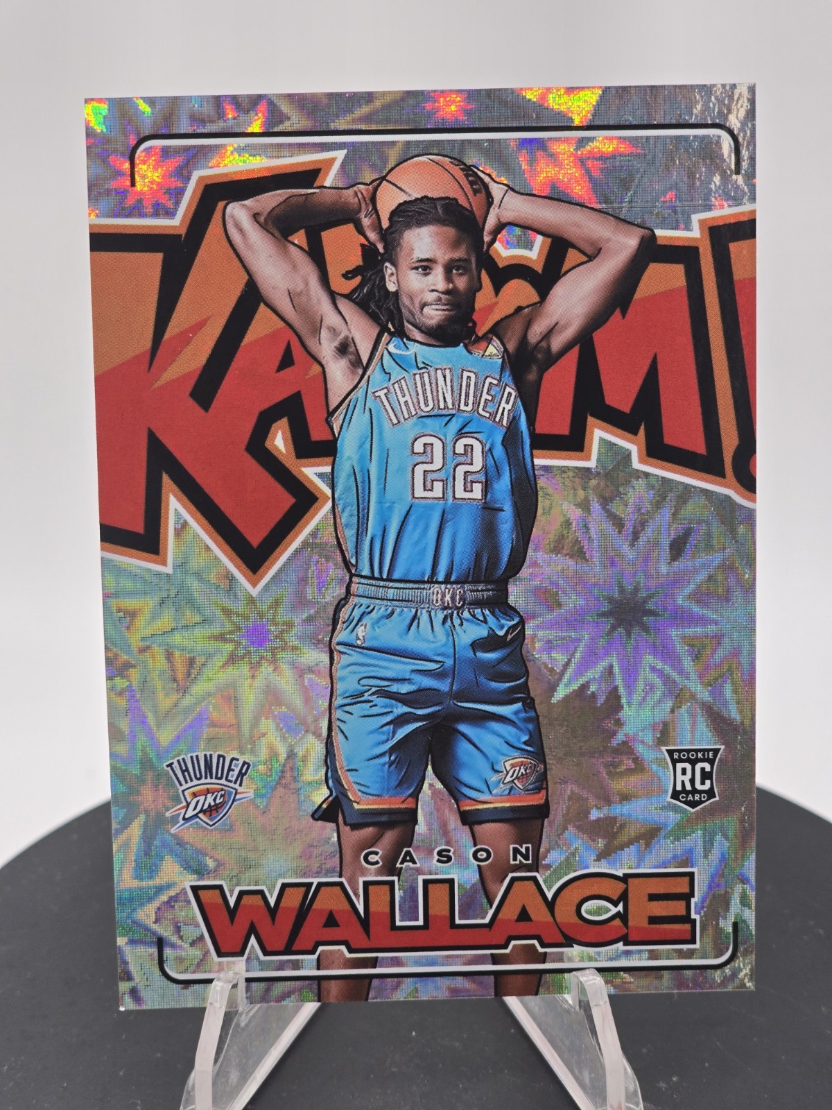 2023-24 Panini Crown Royale CASON WALLACE #20 Kaboom! Rookie RC! OKC Thunder