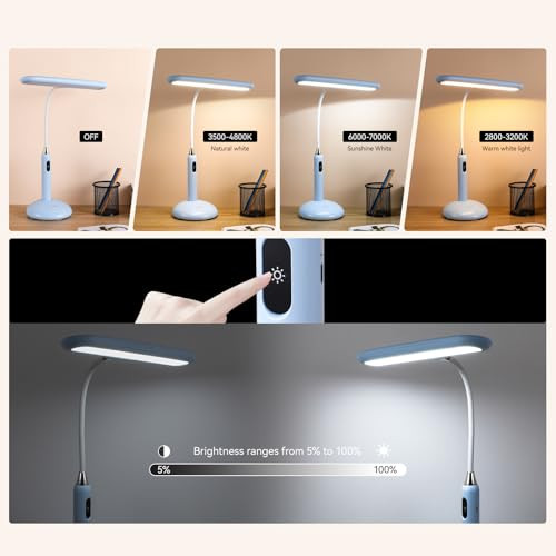 Wireless LED Desk Lamp 6778B - Touch Control, 2700-7000K Adjustable Color - Picture 2 of 7