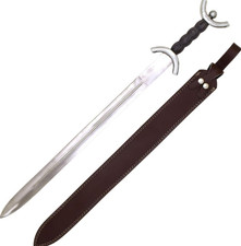 32" Medieval Warrior Fantasy Celtic Warrior Sword-Wood Handle & Leather Sheath